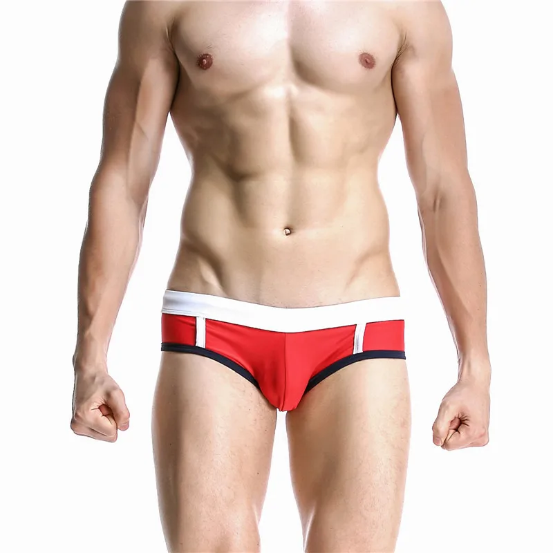 

New Seobean men's swimwear sexy man swimming briefs board shorts low waist swimsuit triangula Size M,L,XL 1620902