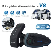 Мотоцикл Bluetooth система внутренней связи для шлема гарнитура 5 всадников 1200 м Мультифункциональный Intercomunicador Bluetooth динамик Moto