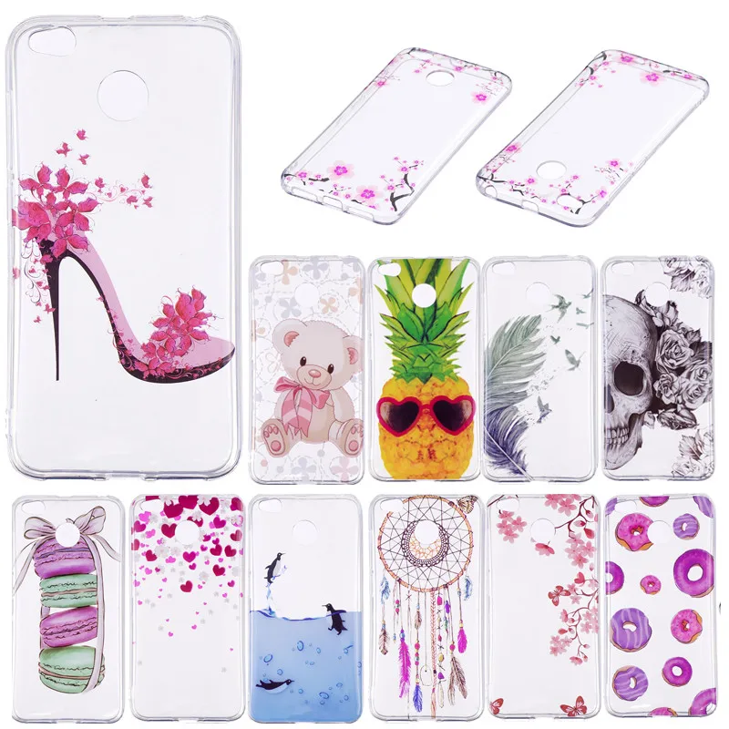 

Xiaomi Redmi 4X Hongmi 4X Case Transparent Animal Anime Silicone TPU Gel Soft Back Cover Phone Case for Xiaomi Redmi 4X Redmi4X