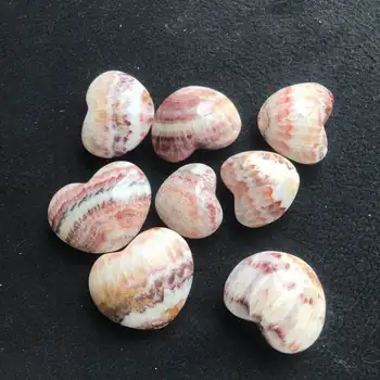 

Free ship 8pcs rare natural calcite stone crystal heart carved for birthday wedding love gift souvenirs healing