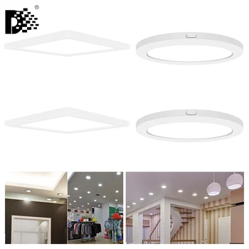 

Ultra Thin LED Panel Downlight 5W 6W 12W 18W 24W Round/Square LED Ceiling Recessed Lights Power Supply Included SMD2835