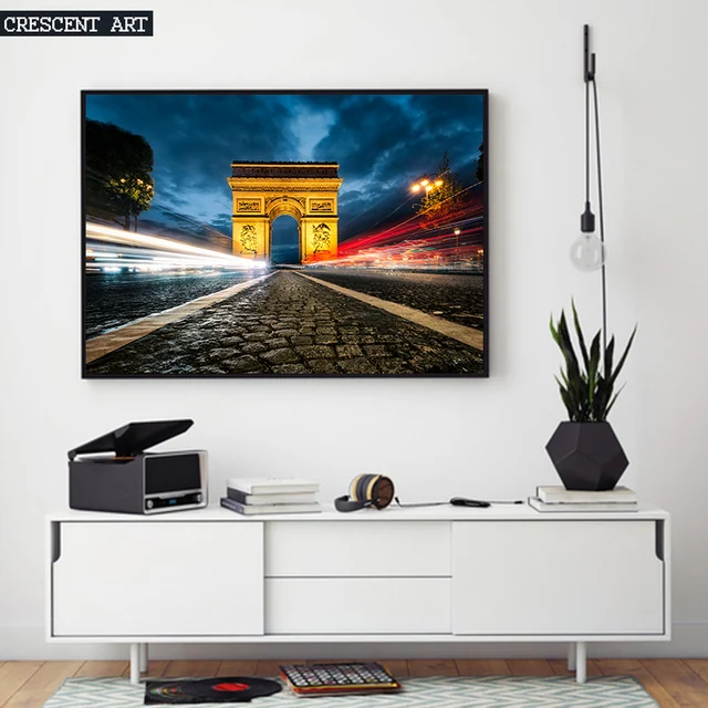 kunst für die bürowand moderne stadt paris triumphbogen foto poster bild leinwand druck wand kunst für haus und hotel cafe kunst für die bürowand moderne stadt paris triumphbogen foto poster bild leinwand druck wand kunst für haus und hotel cafe