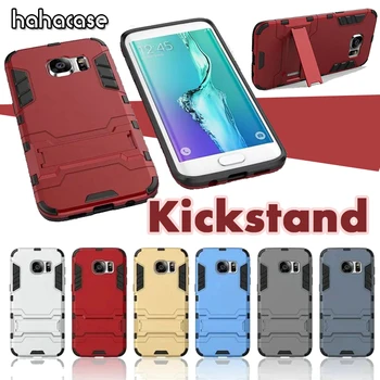 

50pcs 2 in 1 Kickstand Hybrid TPU + PC Stand Holder Case For Samsung S10 E 5G S9 S8 Note 9 8 Plus Shockproof Rugged Armor Cover