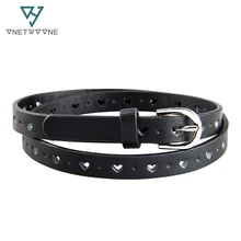 Высокое качество детский пояс с сердечком поставляется отверстия ПУ Детские поясные ремни Быстрая