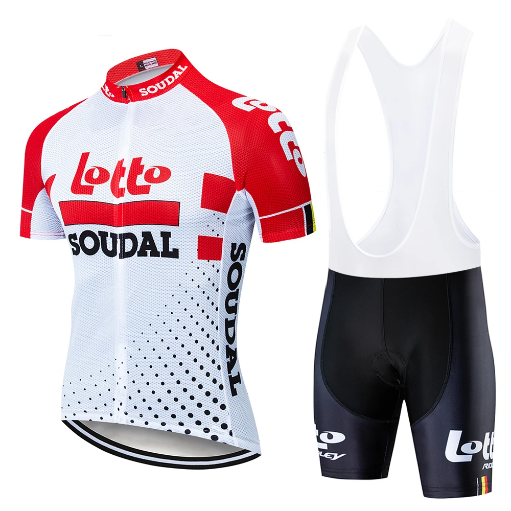 Новинка Pro team lotto soudal красные майки для велоспорта дышащие Ropa Ciclismo MTB с коротким рукавом велосипедная ткань 9D гелевая