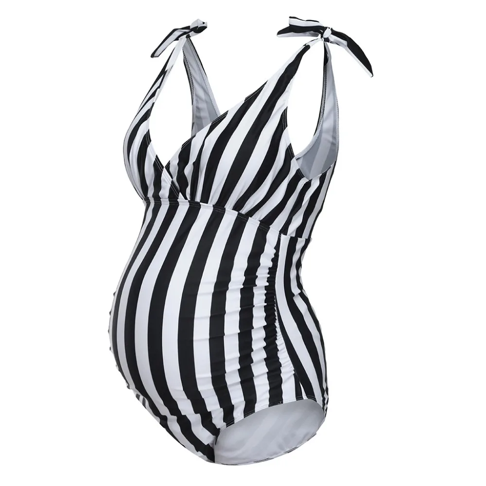 

2019 Summer Maternity Sexy Swimwear Maternity Women Print One Piece Bikinis Swimsuit Beachwear Clothing Pregnancy Swimwears
