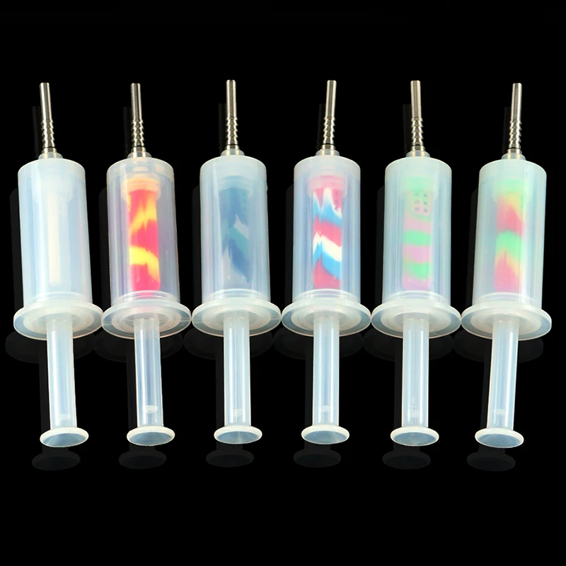 

Home syringe Bottle Portable Mini Hookah Shisha Tobacco Smoking Pipes For Smoking Metal Tube Filter Cigarette