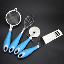 Набор инструментов для выпечки из нержавеющей стали из четырех частей, товары для повседневной жизни, товары для здоровья и красоты, товары для личной гигиены