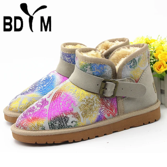 G.L.Brother Boots Shoes Woman Ankle Leather Winter Ladies