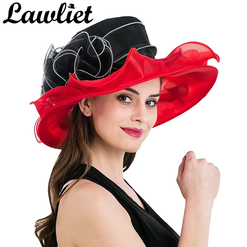 النساء واسعة حافة قبعة الصيف الأورجانزا الشريط الزهور الأشعة فوق البنفسجية حماية الشاطئ الشمس قبعة السيدات قبعة ل عطلة الكنيسة كنتاكي ديربي... النساء واسعة حافة قبعة الصيف الأورجانزا الشريط الزهور الأشعة فوق البنفسجية حماية الشاطئ الشمس قبعة السيدات قبعة ل عطلة الكنيسة كنتاكي ديربي...