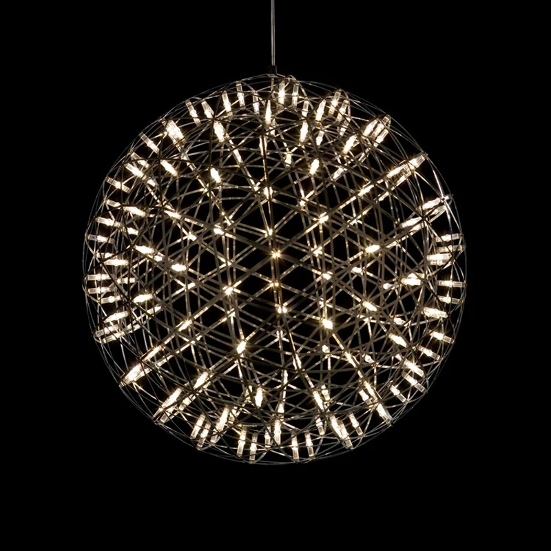  Modern brief Loft spark ball LED Pendant Light fixture Firework Ball stainless steel pendant Lamps  - 32723497237
