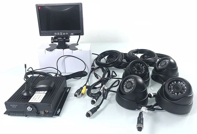 Fábrica de Veículos Kit de Monitoramento de Monitoramento de Gravação Cartão Panorâmica Ciclo 3g Gps Ônibus Semi-reboque - Táxi Comerciais sd 4-canal 11 Câmera multiângulo automotiva