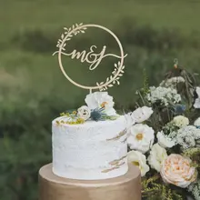 Свадебный венок с монограммой на заказ, индивидуальный деревянный Свадебный венок в деревенском стиле, вечерние украшения