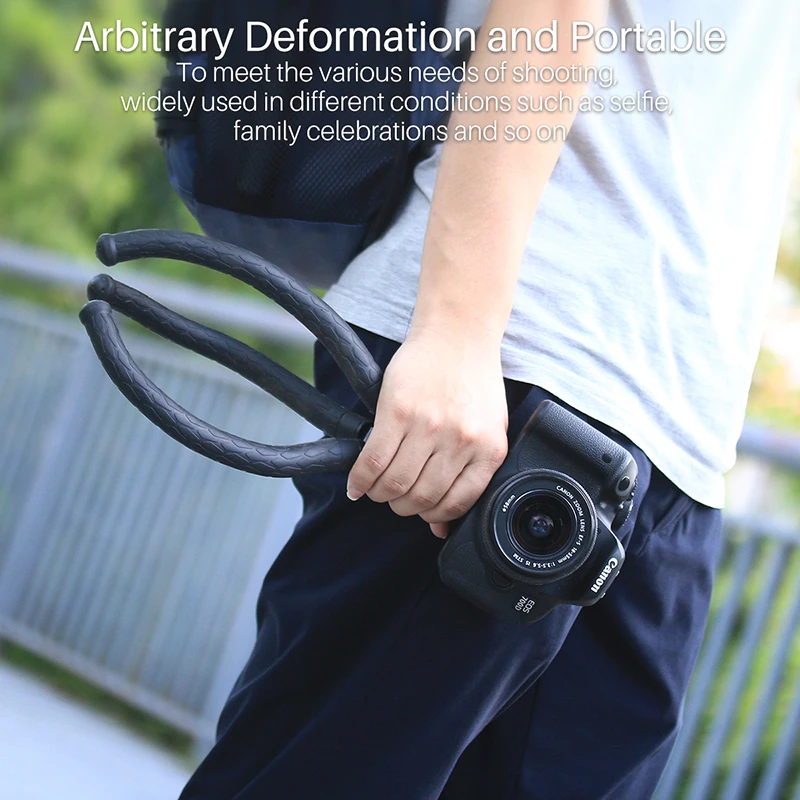 Tanie Ulanzi Mini statyw Octopus elastyczny statyw telefonu z odpinanym głowica kulowa klips do telefonu dla iPhone Samsung aparatu DSLR gładki Q DJI