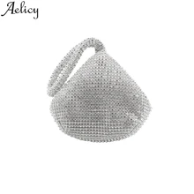 Aelicy модные женские туфли плечевая сумка мешок однотонные блестящие Коктейльные Вечерние Сумка с цепочкой для телефона Роскошная вечерняя сумка Сумки из натуральной кожи Вечерние