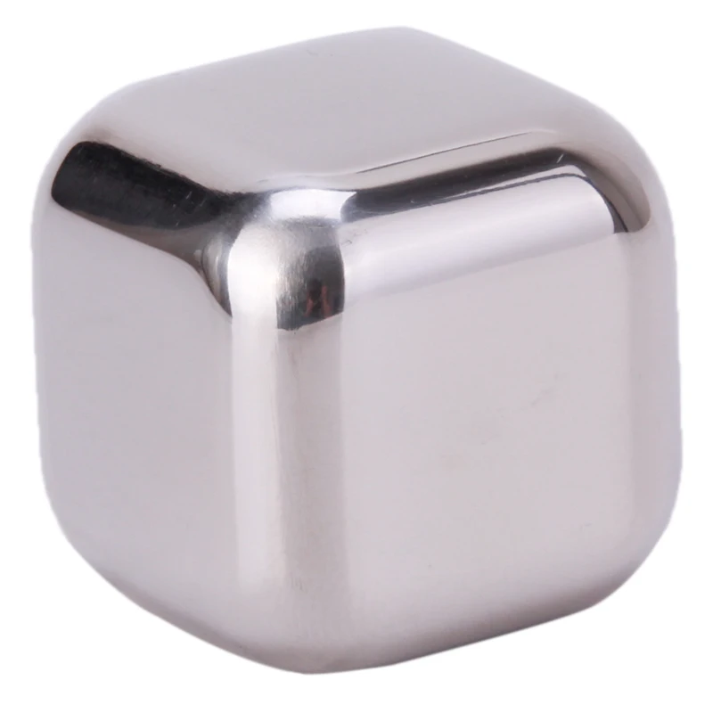 Stainless Steel Ice Cubes Reusable Chilling Stones For Whiskey Wine Keep Your Drink Cold Longer Metal Cubes|Охладители и