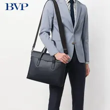 BVP мужской портфель из натуральной кожи, сумка, деловая сумка через плечо, сумки-мессенджеры, высокое качество из натуральной кожи, для мужчин, сумка через плечо 50