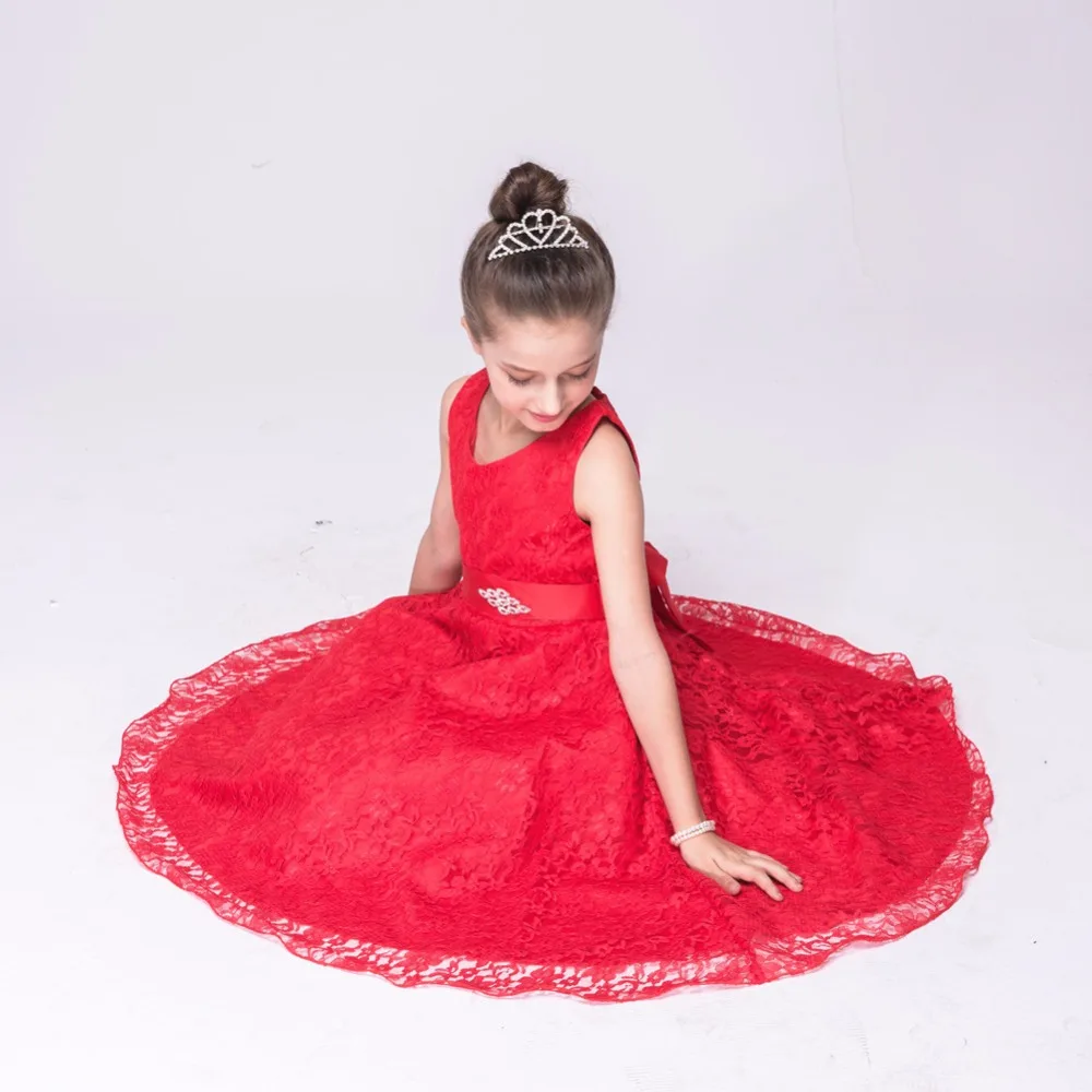 

Girls 2018 Summer New Baby Girls Clothing Fashion Style Lace Dress Summer Dress children role-play costume princess dress up