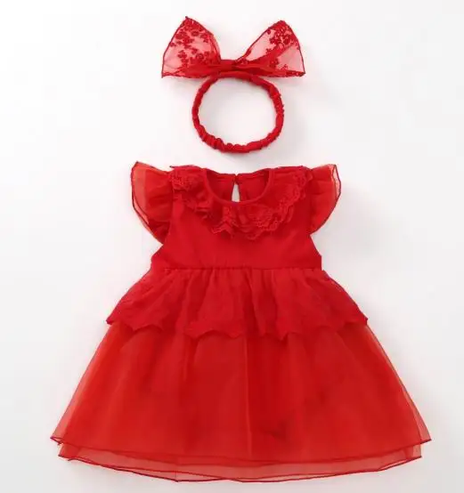 Новое платье для маленьких девочек с комбинезоном, 1 год, ободок для дня рождения, розовые вечерние платья-пачки для малышей, детская одежда Roupas, наряд Дизайнерский Костюм - Цвет: Черный