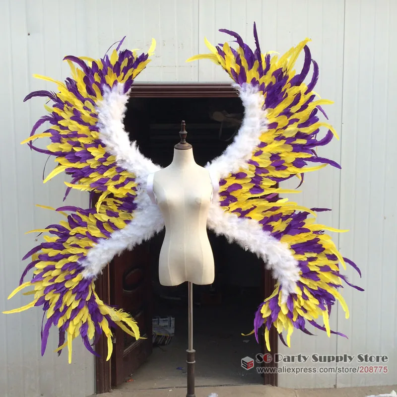 

2016 COS Costume Sexy waist shape Angel feather wings for Model's photography Catwalk show Party wear Displays shooting props