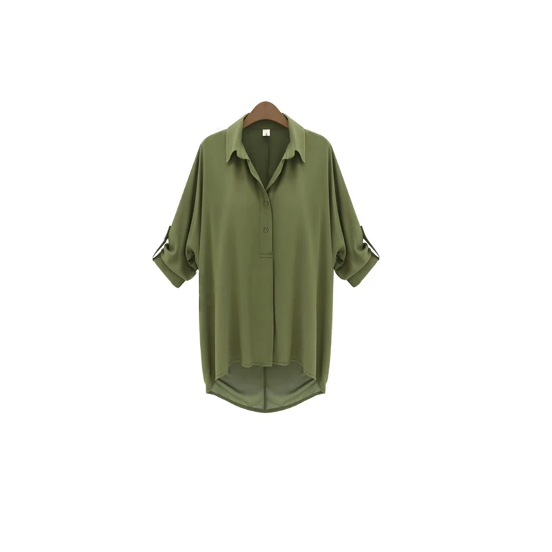 Блузка женская шифоновая в стиле оверсайз большого размера 5XL|shirt chiffon|oversized