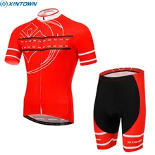 Xintown Ropa Ciclismo открытый красный Велоспорт гоночный велосипед короткий рукав Футболка Костюмы Велосипедный Спорт Джерси быстросохнущая нагрудник Шорты для женщин Наборы для ухода за кожей