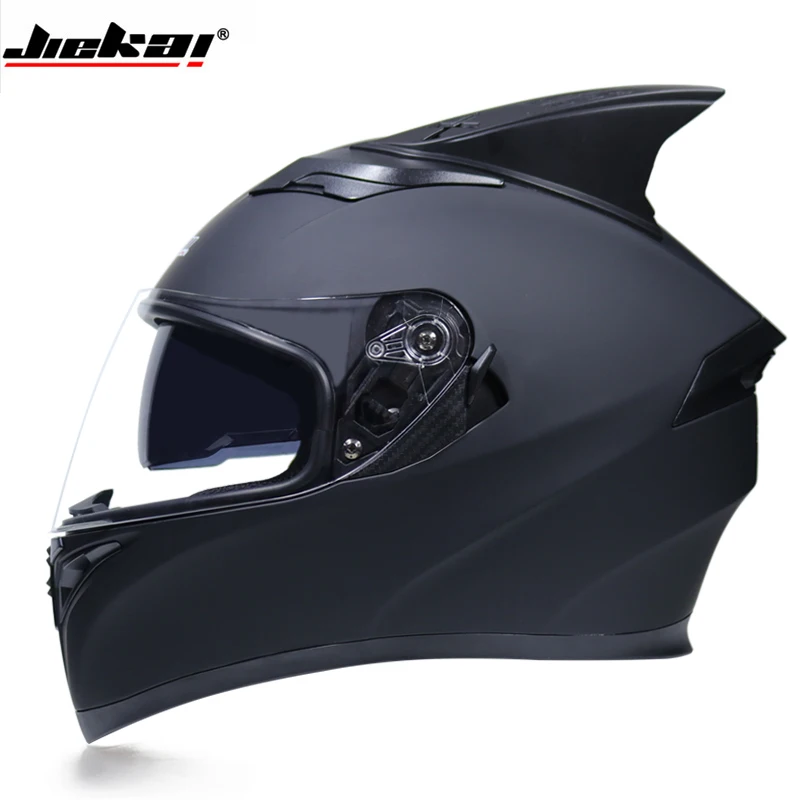 DOT Approved, защитные мотоциклетные шлемы, полное лицо, двойной объектив, гоночный шлем, сильное сопротивление, внедорожный шлем JIEKAI - Цвет: b1