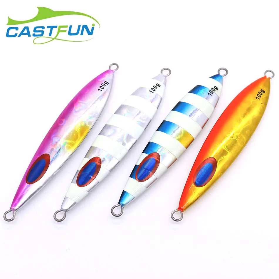 

CASTFUN Slow Type Asymmetric Jig 40g 60g 80g 100g 150g 200g Slow Jerking Metal Jig Saltwater Jigs Fishing Bait Fishing Lures sea
