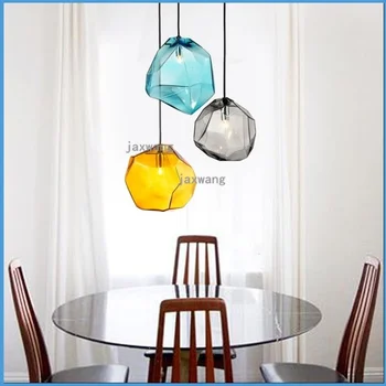 

Modern Crystal Glass Hanging Lamp Loft Decor Restaurant Bar Front Pendant Lights Decor Classic Balcony Room Lustre Suspension