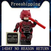 Строительные блоки супер героев Сорвиголова зомби Робин Deathstroke Wonder Woman коллекция фигурок для детей игрушки PG1717