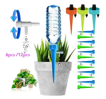 

2019 12PCS Garden Watering Spikes Device Automatic Plant Self Waterer Drip Irrigation System Tools