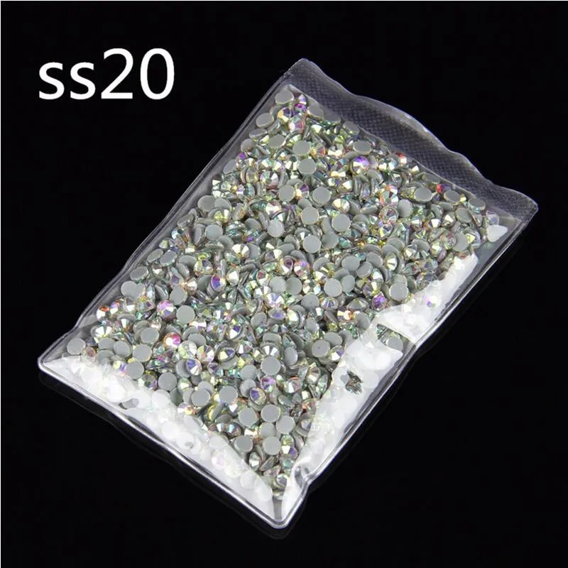 

6*1440pcs=6bag / Lot SS20 (4.6-4.8mm) AB Color DMC Hot Fix Stone Crystal Rhinestones Bulk Price Loose Rhinestone Hotfix