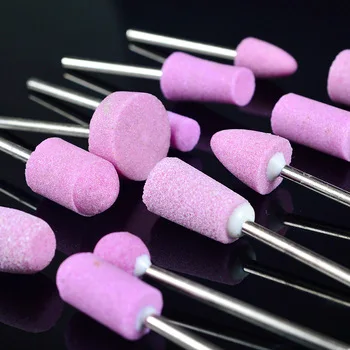 YZWLE 12pcs/pack Professional Nail Art Polishing Grinding Head Tools Nail Art Ceramic Electric Drill Bits For Nails Or Pedicure