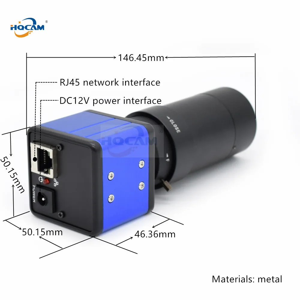 HQCAM 5-100 мм ручной зум IPC(1080 P) 1/2. " SONY IMX291 сенсор Hi3516 CCTV IP камера Модуль стиль коробки со встроенным IRC фильтром