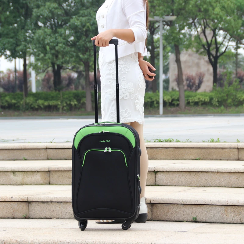 Lucky club small fresh universal wheels trolley luggage bag travel bags