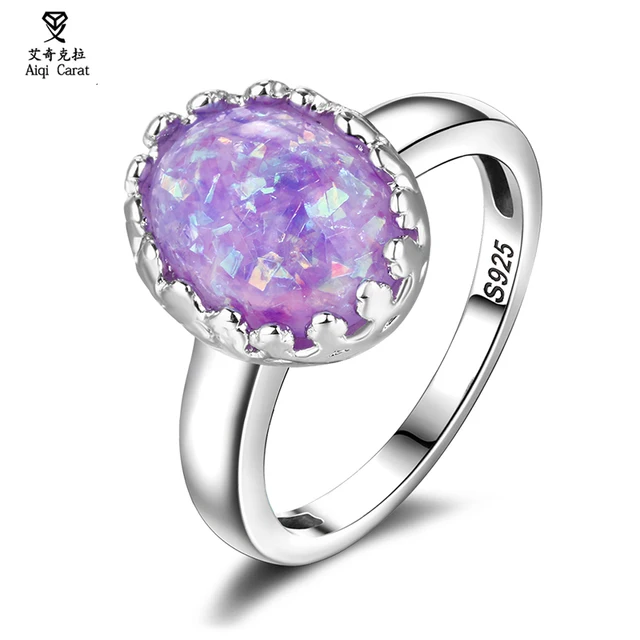 New Design S925 Vintage Opal Mystery Rings For Women Boho Geometric Pattern Flow New Design S925 Vintage Opal Mystery Rings For Women Boho Geometric Pattern Flow