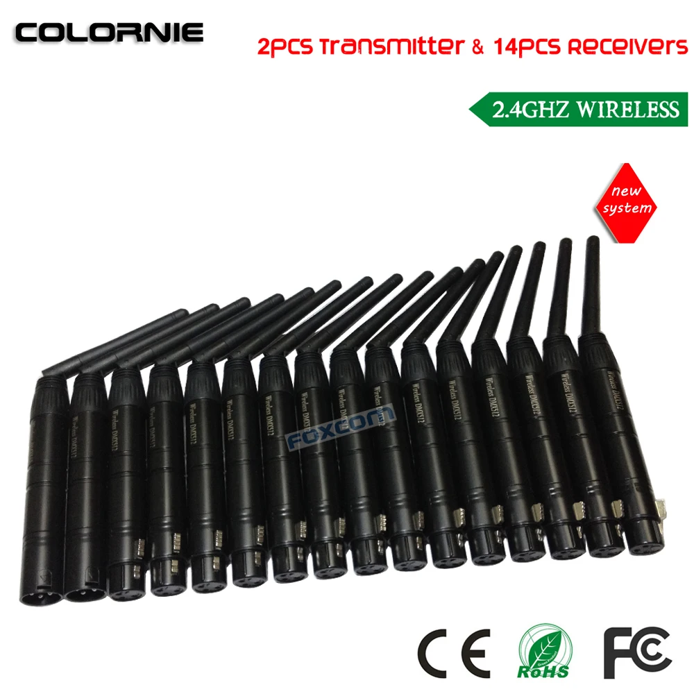 

DHL Free Shipping Specializing in the production of the supply of wireless DMX512 transceiver for stage lighting