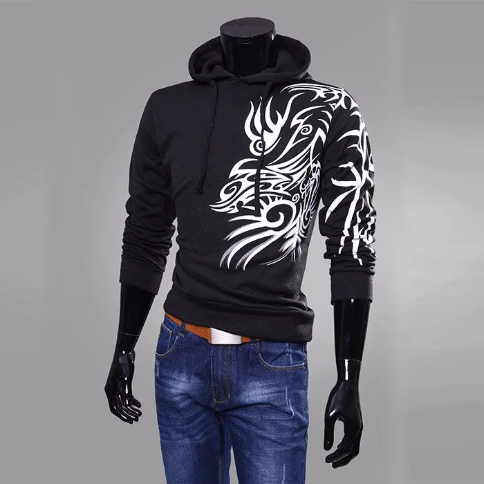 Autumn Winter Men Sport Hoody Sweatshirt 2016 Fashion Print Slim Fit Pullover Male Hoodies Men Casual Sportswear10