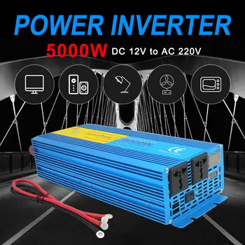 

5000W outing/Home Pure sine wave Inverter DC 12V/24V To AC 220V 50HZ/60HZ CAMPING BOAT SINE WAVE Power inverte Digital Display