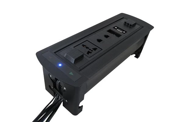 

hot!Motorized Flipping Electric Socket / VGA , 3.5Audio for High Class Conference Table (offer customized )