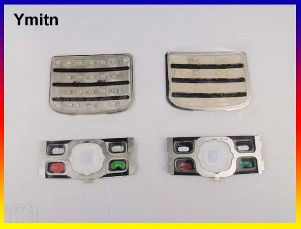 New Black/Silvery/Golden Ymitn Housing Home main menu keypads button cover case For NOKIA 6700 6700C