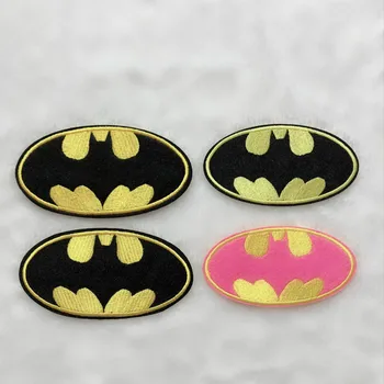 

50pcs/lot Round Fashion Embroidery Patchn Sticker for Clothing Accessories Gold Black Pink DIY Badge Biker Applique