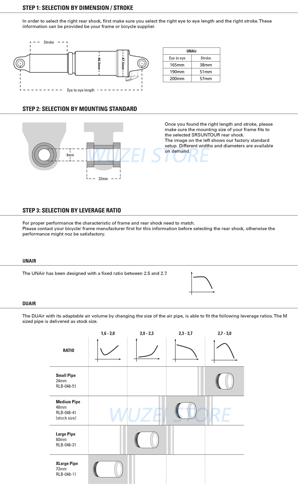 Sr Suntour Suspension Downhill Mtb Bicycle Trash Air Shock Absorber Hydro Speed Lock Bicycle Shock Rear Parts