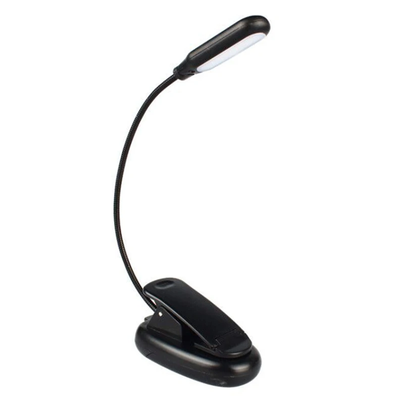 

Desk Lamp Mini Eye-care Table Lamp 5 LED Flexible Goosenecks Clip-on Arm Study&Music Desk Light