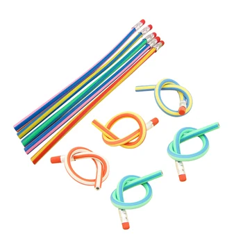 

10pcs Soft Pencil Magic Soft Creative Bendy Pencil Toy Gift For Kids Children Gags & Practical Jokes Toys