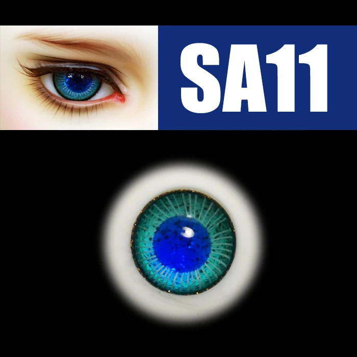 16mm Grey Color Eyeballs For BJD AOD DOD Doll Dollfie Glass Eyes Outfit