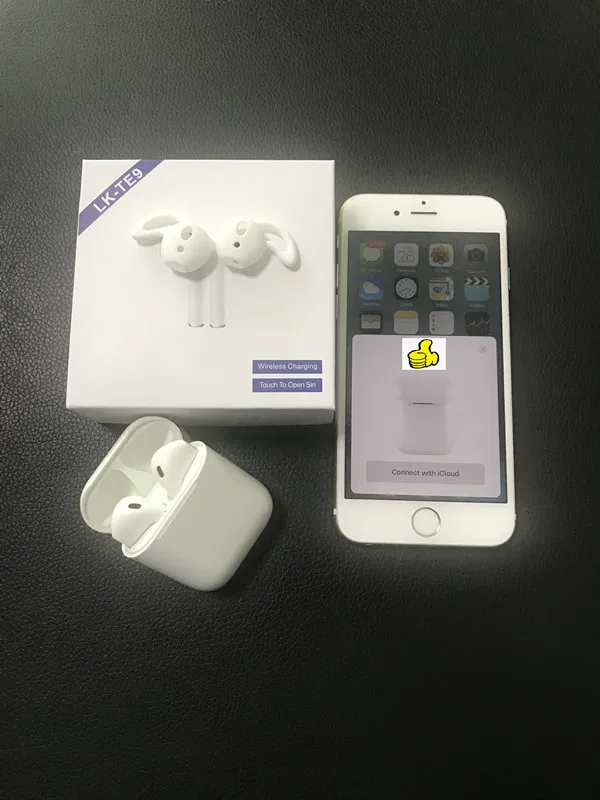 

LK-TE9 LKTE9 tws pk W1 chip 1:1 Auto-window-pair Bluetooth Earphones Touch Control Super Bass Sound Earbuds pk i10 i12 tws