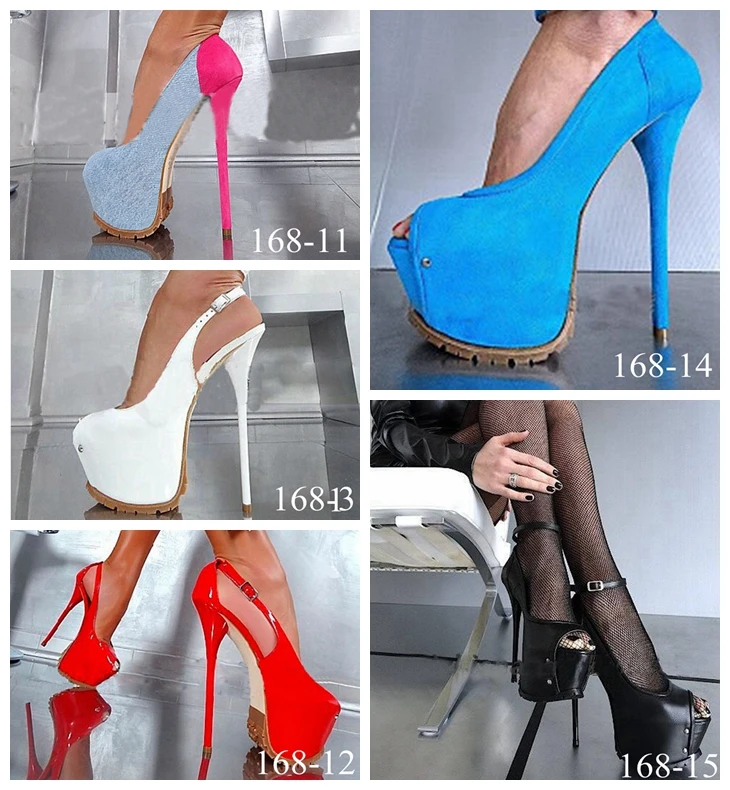 Sorbern/пикантные Вечерние туфли на очень высоком каблуке; женская обувь для ночного клуба; Разноцветные туфли-лодочки на платформе; туфли для подиума; размеры 34-47
