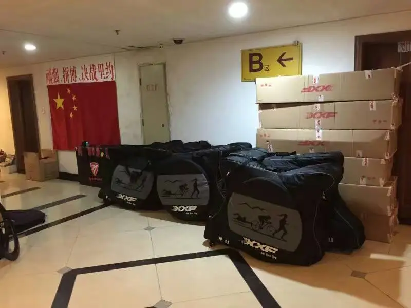 Cheap XXF Bike travel Bag Case bike box for Triathlon tt Mtb 700C Road Bikes Air Pads Protector waterproof Bike Accessories Bicicleta 11