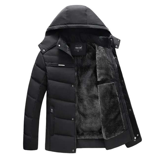 Parka Men Coats 2022 Winter Jacket Men Thicken Hooded Waterproof Outwear Warm Coat Fathers' Clothing Casual Men's Overcoat 2